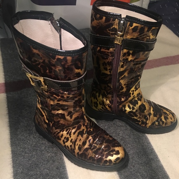 Laura Biagiotti leopard Italian leather boots - Picture 3 of 8